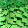 Tesselles de miroir VERT 1 × 1 cm pour mosaïque vendues par 100 g ou 300 g