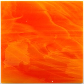 Plaque de verre américain PAPRIKA orange vif 18 × 18 cm