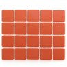 Emaux de Briare Mazurka couleur MINIUM orange foncé mats pour mosaïque 2,5 × 2,5 cm vendus sur filet