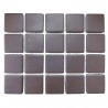 Emaux de Briare Mazurka couleur JASPE brun chocolat mats pour mosaïque 2,5 × 2,5 cm vendus sur filet