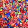 Triangles de Pâte de verre espagnole MULTICOLORE 100 g