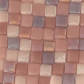 Micro Pâte de verre espagnole rose DRAGÉE 8 x 8 mm 