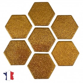 Emaux de Briare hexagone Gemme OR JAUNE