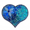 Kit mosaïque COEUR Bleu Marbré