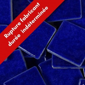 Emaux de Briare couleur DANUBE bleu nuit brillants pour mosaïque 2,5 × 2,5 cm vendus par 100 g vue de face