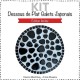 Kit mosaïque DESSOUS DE PLAT GALETS JAPONAIS NOIR édition limitée