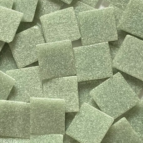 Pâtes de verre italiennes unies GRIS VERT 100 g