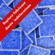 Emaux de Briare couleur ASTER bleu azur brillants pour mosaïque 2,5 × 2,5 cm vendus par 100 g vue de face