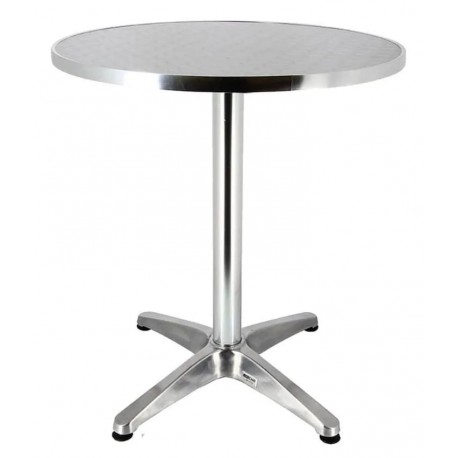 TABLE RONDE en aluminium à décorer en mosaïque