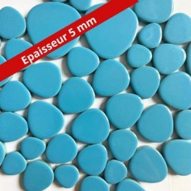 Galets japonais TURQUOISE de tailles différentes vendus par 100 g ou 300 g