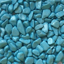 Pépites gravier coloré couleur TURQUOISE pour mosaïque