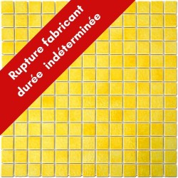 Emaux de Briare GENÊT jaune soleil brillants pour mosaïque 2,5 × 2,5 cm au m2 vendus par boîte de 9 plaques