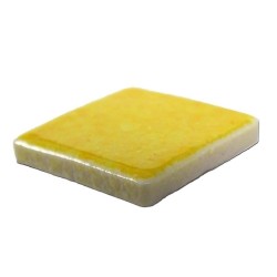 Emaux de Briare couleur GENÊT jaune soleil brillants pour mosaïque 2,5 × 2,5 cm