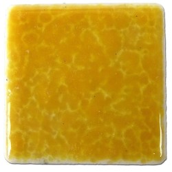 Emaux de Briare couleur POLLEN jaune tournesol brillants pour mosaïque 2,5 × 2,5 cm