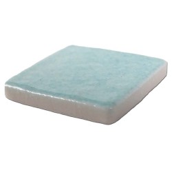 Emaux de Briare couleur CALIFORNIE bleu vert d’eau brillants pour mosaïque 2,5 × 2,5 cm vue de profil