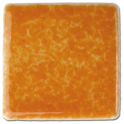 Emaux de Briare couleur MANDARINE orange brillants pour mosaïque 2,5 × 2,5 cm