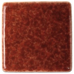 Emaux de Briare couleur TUILE marron rouille brillants pour mosaïque 2,5 × 2,5 cm