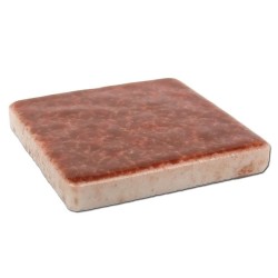 Emaux de Briare couleur TUILE marron rouille brillants pour mosaïque 2,5 × 2,5 cm vue de profil