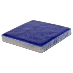 Emaux de Briare couleur DANUBE bleu nuit brillants pour mosaïque 2,5 × 2,5 cm vue de profil