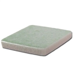 Emaux de Briare couleur LOTUS vert d’eau brillants pour mosaïque 2,5 × 2,5 cm vue de profil