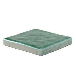 Emaux de Briare BUIS vert sapin brillants pour mosaïque 2,5 × 2,5 cm au m2 vendus par boîte de 9 plaques