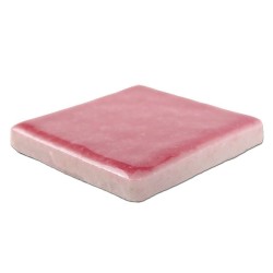 Emaux de Briare FUCHSIA rose brillants pour mosaïque 2,5 × 2,5 cm sur filet vendus à la plaque