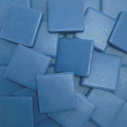 Emaux de Briare Mazurka couleur GALÈNE bleu azur mats pour mosaïque 2,5 × 2,5 cm vendus par 100 g