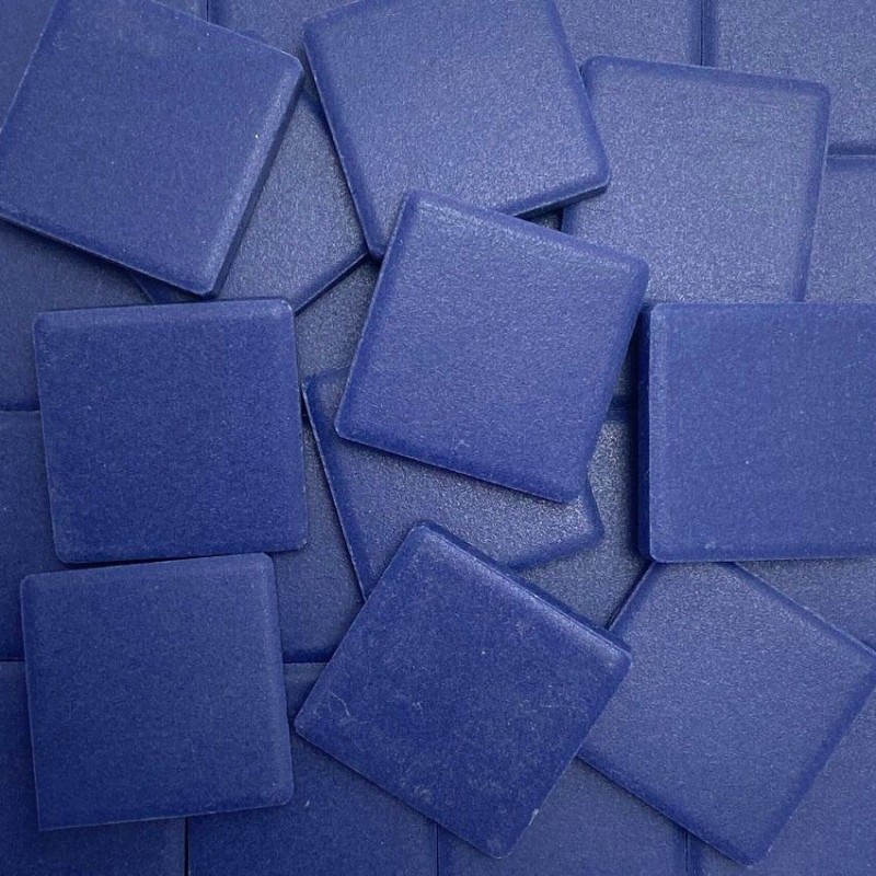 Emaux de Briare Mazurka couleur COBALT bleu nuit mats pour mosaïque 2,5 × 2,5 cm vendus par 100 g