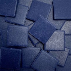 Emaux de Briare Mazurka couleur AZURITE bleu nuit mats pour mosaïque 2,5 × 2,5 cm vendus sur filet