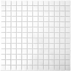 Emaux de Briare MUGUET blanc brillants pour mosaïque 2,5 × 2,5 cm au m2 vendus sur filet