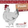 Fiche créative poule en mosaïque avec tous les conseils de Muriel Buzy