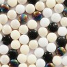 Mini-cabochons COCKTAIL NOIR & BLANC vendus par 100 g ou 300 g