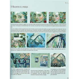 Livre Portraits en mosaïque de Muriel Ligerot aux éditions Couleurs Mosaïques technique de création