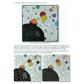 Livre Mosaïque du savoir-faire à l'œuvre d'art de Cécile Perrichard aux éditions Couleurs Mosaïques exemples de créations