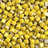 Micro-porcelaine 5 × 5 mm couleur CITRON jaune vif pour mosaïque