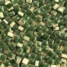 Micro-porcelaine 5 × 5 mm couleur MOUSSE vert foncé pour mosaïque