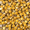 Micro-porcelaine 5 × 5 mm couleur CUMIN jaune orangé pour mosaïque