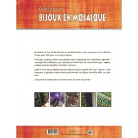 Livre Créez vos bijoux en mosaïque de Muriel Ligerot aux éditions Couleurs Mosaïques 4ème de couverture