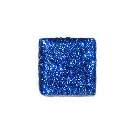 Pâtes de verre pailletées SAPHIR bleu 1 × 1 cm gros plan