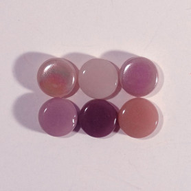 Mini-cabochons XS VIOLETTE vendus par 100 g gros plan des différentes nuances