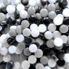 Mini-cabochons XS NOIR & BLANC vendus par 100 g