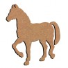 Mini support Bois forme de Cheval pour Mosaïque 15 cm