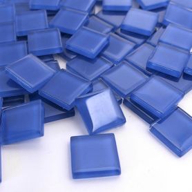 Pâtes de verre translucides Bleuet 2 × 2 cm