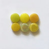 Mini-cabochons XS JAUNE vendus par 100 g