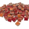 Mini-porcelaine Cocktail ROUGE ORANGE 1 × 1 cm vendue par 500 g ou 1 kg