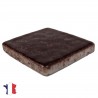 Emaux de Briare couleur CACAO marron foncé brillants pour mosaïque 2,5 × 2,5 cm vue de profil