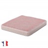 Emaux de Briare couleur CAMÉLIA rose layette brillants pour mosaïque 2,5 × 2,5 cm vue de profil