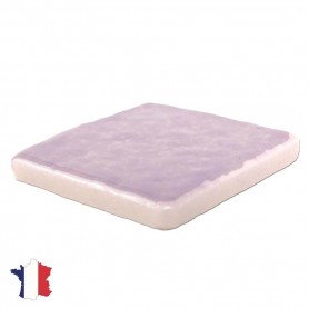 Emaux de Briare couleur CAMPANULE mauve brillants pour mosaïque 2,5 × 2,5 cm vue de profil