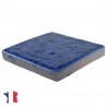 Emaux de Briare couleur CARAÏBES bleu foncé brillants pour mosaïque 2,5 × 2,5 cm vue de profil