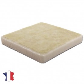 Emaux de Briare couleur GRAVIER beige brillants pour mosaïque 2,5 × 2,5 cm vue de profil